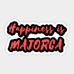 Happiness is Majorca Sticker